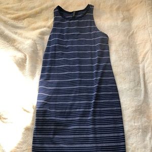 Long blue and white striped dress/beach dress